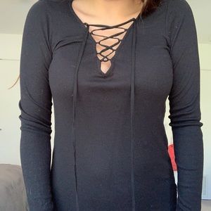 Splendid Strappy Long Sleeve